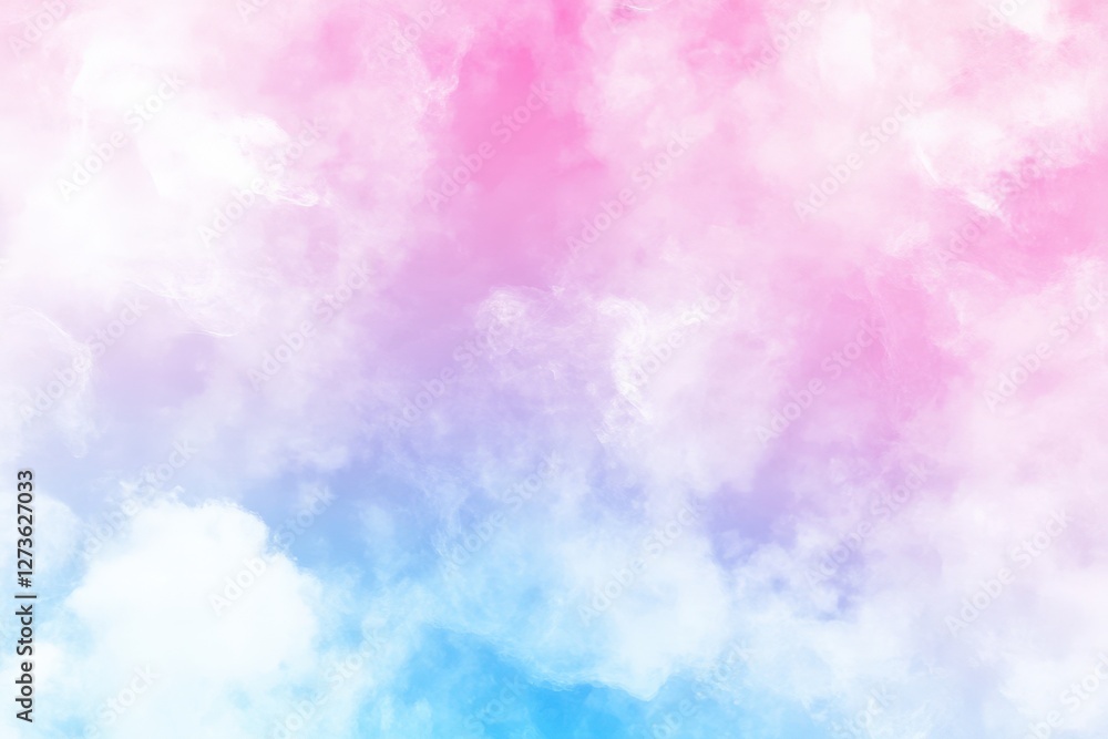 Fototapeta premium Pastel sky cloudscape; dreamy background for design