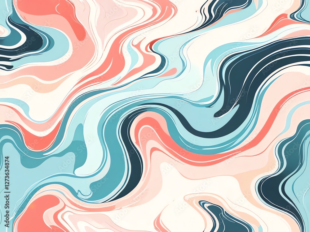 Abstract Swirls: A Symphony of Pastel Hues Abstract Swirls: A Symphony of Pastel Hues