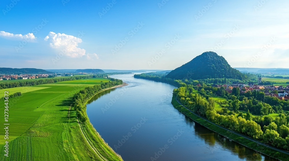 Fototapeta premium Serene River Landscape