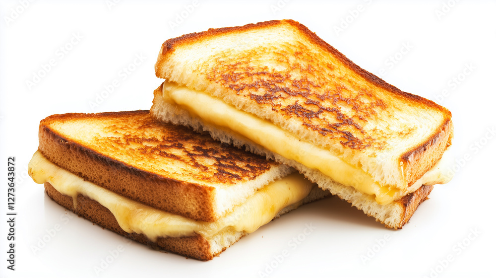 Toasted sandwich isolated on white background Toasted sandwich isolated on white background