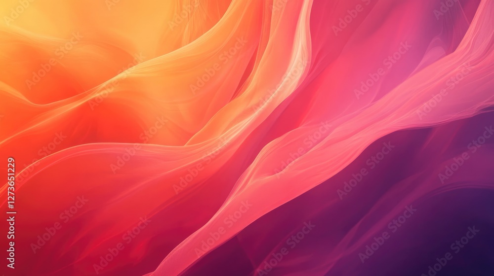 Abstract Warm-Colored Waves: Fluid Design Abstract Warm-Colored Waves: Fluid Design