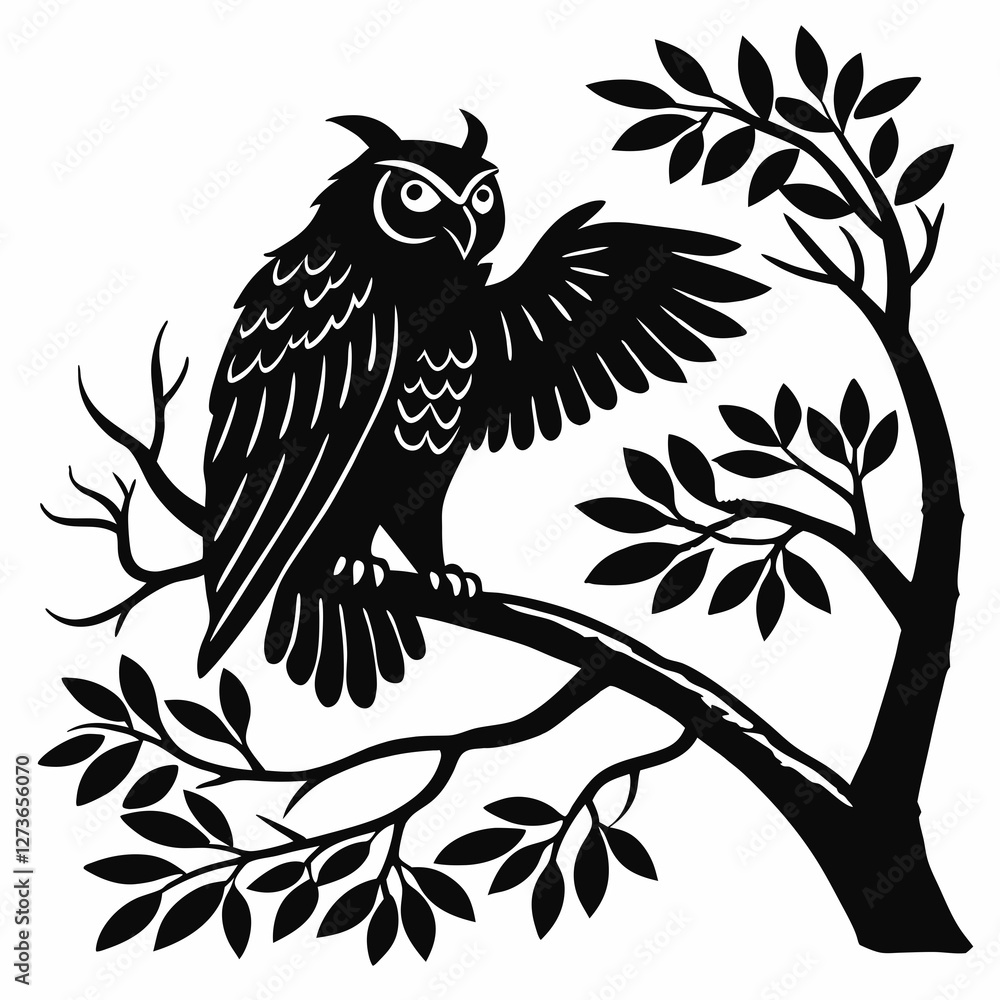 Obraz premium Kangaroo Silhouette Minimalist Vector Art on Solid White Background