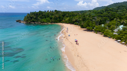 Fototapeta Naklejka Na Ścianę i Meble -  Playa Grande, Rio San Juan, Provincia Maria Trinidad Sánchez, República Dominicana.