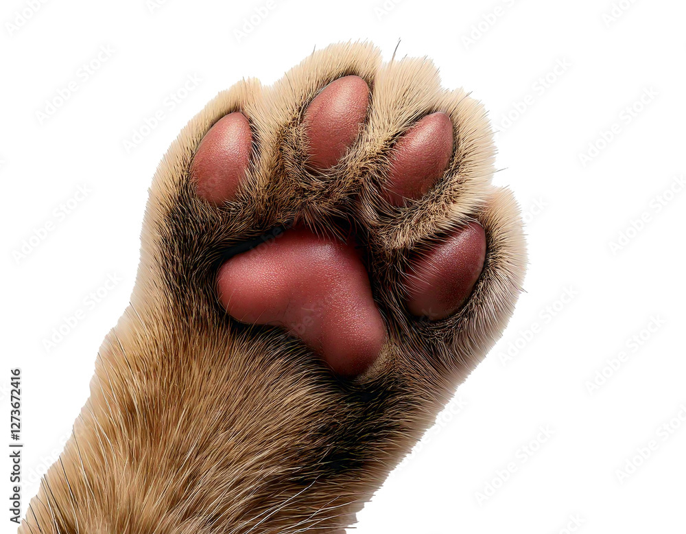 Cat’s paw, white background, HD, high-quality, realistic photo, soft fur, delicate pads, sharp details, clean composition, professional lighting, isolated subject, minimalistic style, close-up view.
Cat’s paw, white background, HD, high-quality, realistic photo, soft fur, delicate pads, sharp details, clean composition, professional lighting, isolated subject, minimalistic style, close-up view.