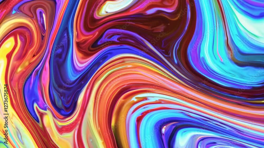 Vibrant abstract patterns blend beautifully Vibrant abstract patterns blend beautifully