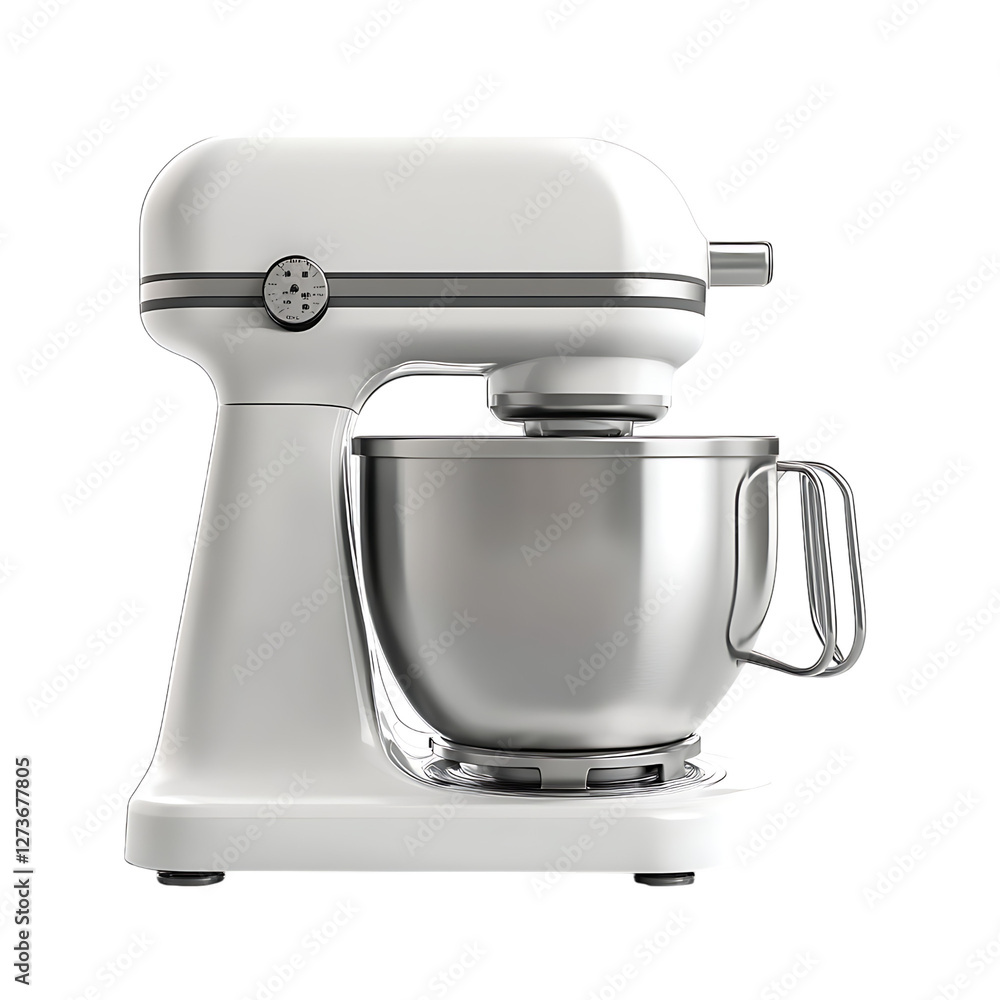 food mixer Advertisement isolated on white background full depth of field food mixer Advertisement isolated on white background full depth of field