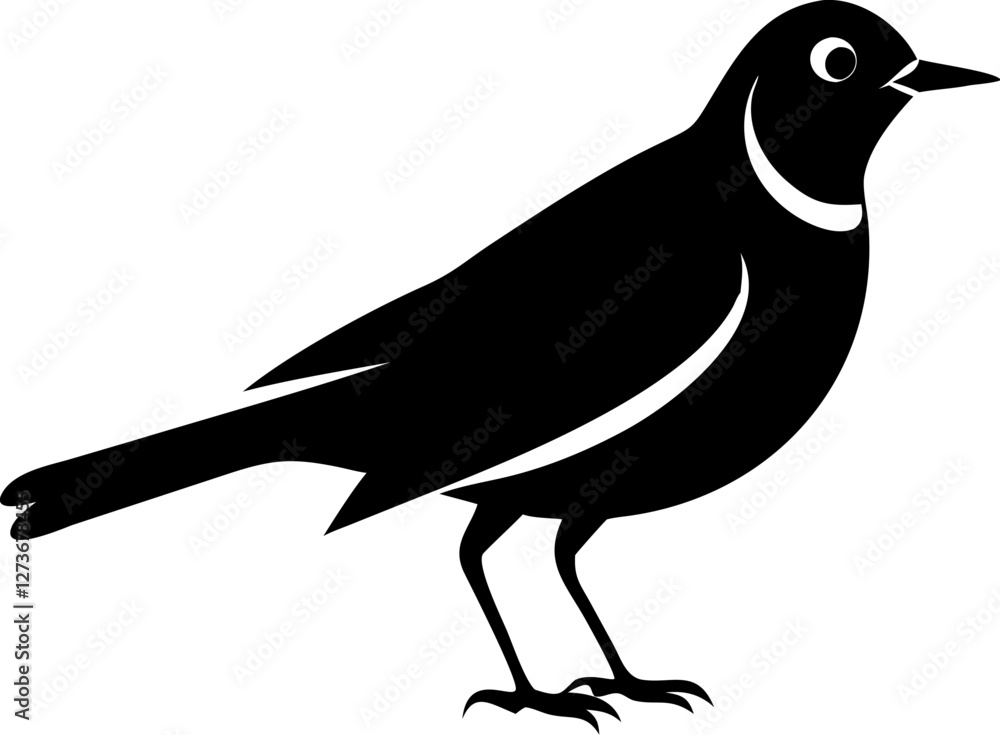 Minimalist Lark Bird Silhouette Vector Clean & Elegant. Minimalist Lark Bird Silhouette Vector Clean & Elegant.