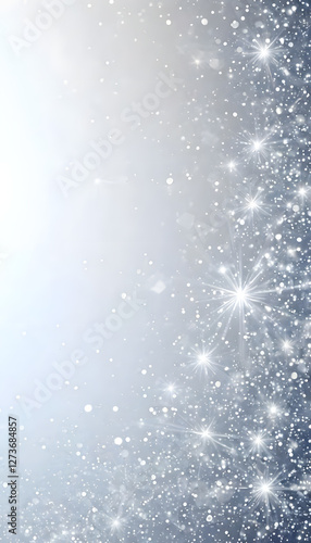 Light gray shiny silver background texture and sparkle paper for Christmas party, seasonal greetings, wedding decor design elements, abstract art.