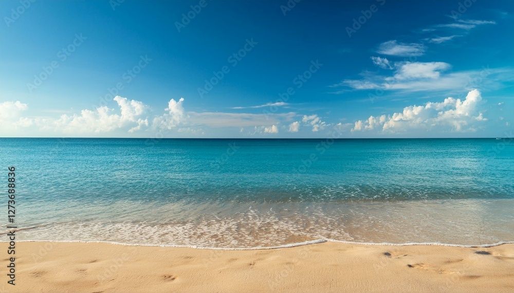 sea landscape of sandy beach and calm sea sea landscape of sandy beach and calm sea