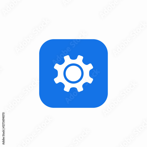 gear modify icon sign vector