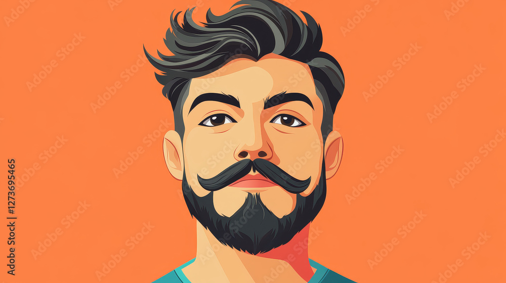 Man face emotions constructor parts eyes, nose, lips, beard, mustache avatar creator vector cartoon character creation spare parts spares animation. Man face emotions constructor parts eyes, nose, lips, beard, mustache avatar creator vector cartoon character creation spare parts spares animation.