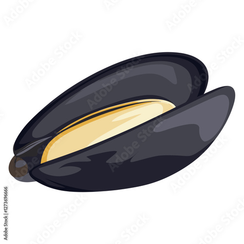 Mussel illustration mussel food vector