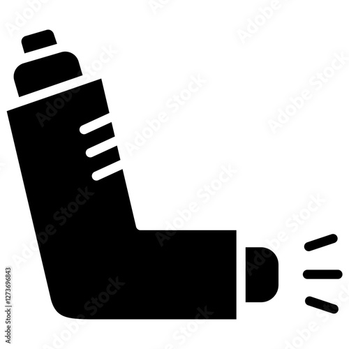 Inhaler Icon Element For Design