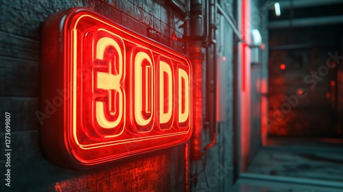 Wallpaper Mural Realistic 3D Red Discount Sign Torontodigital.ca