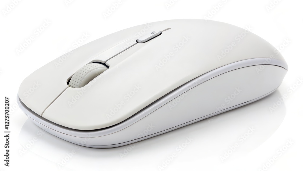 Wireless Computer Mouse, White Background Wireless Computer Mouse, White Background
