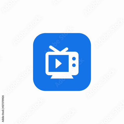 tv movie icon sign vector