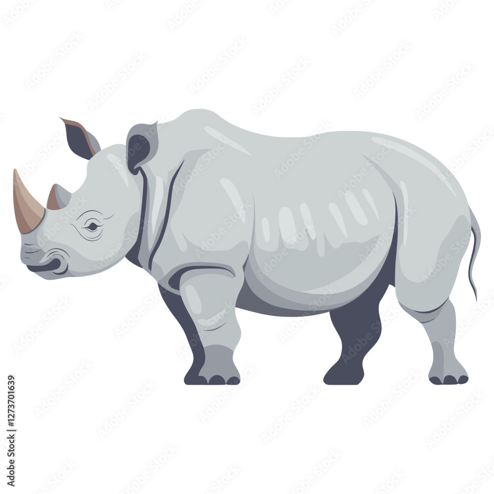Rhinoceros rhino illustration wildlife vector Rhinoceros rhino illustration wildlife vector