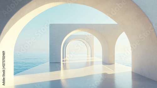 Minimal Architecture with Arche: Surreal Digital Art