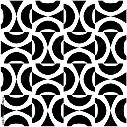 Abstract texture for fabric print, card, table cloth, furniture, banner, cover, invitation, decoration, wrapping. Seamless repeating pattern.  Black and white color. Carpet pattern texture.
