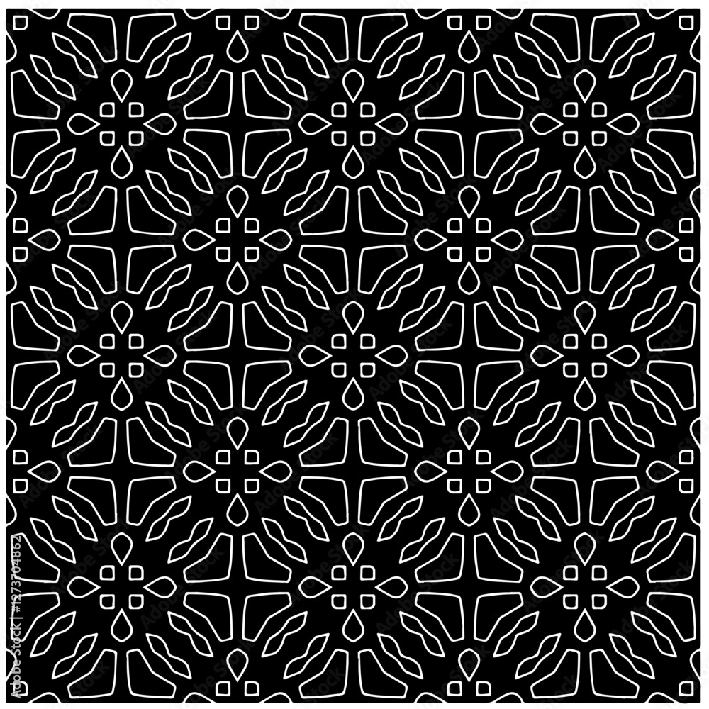 Abstract texture for fabric print, card, table cloth, furniture, banner, cover, invitation, decoration, wrapping. Seamless repeating pattern. Black and white color. Carpet pattern texture. Abstract texture for fabric print, card, table cloth, furniture, banner, cover, invitation, decoration, wrapping. Seamless repeating pattern. Black and white color. Carpet pattern texture.