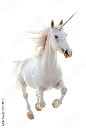 Isolated White Unicorn