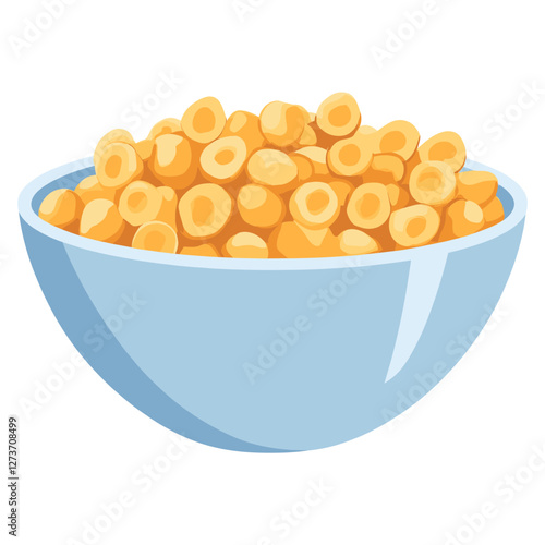 Cereal in a bowl illustration cartoon cereal vector