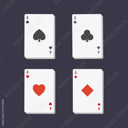 Deck of cards playing games