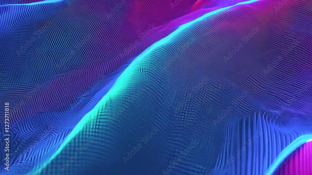 Colorful abstract patterns moving in waves Colorful abstract patterns moving in waves