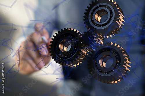 gear Futuristic in Industry...