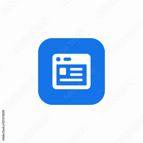 articles news website icon sign vector