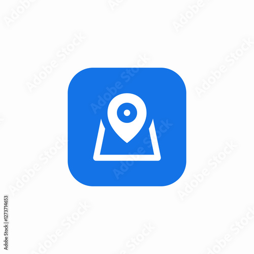 block location icon sign vector