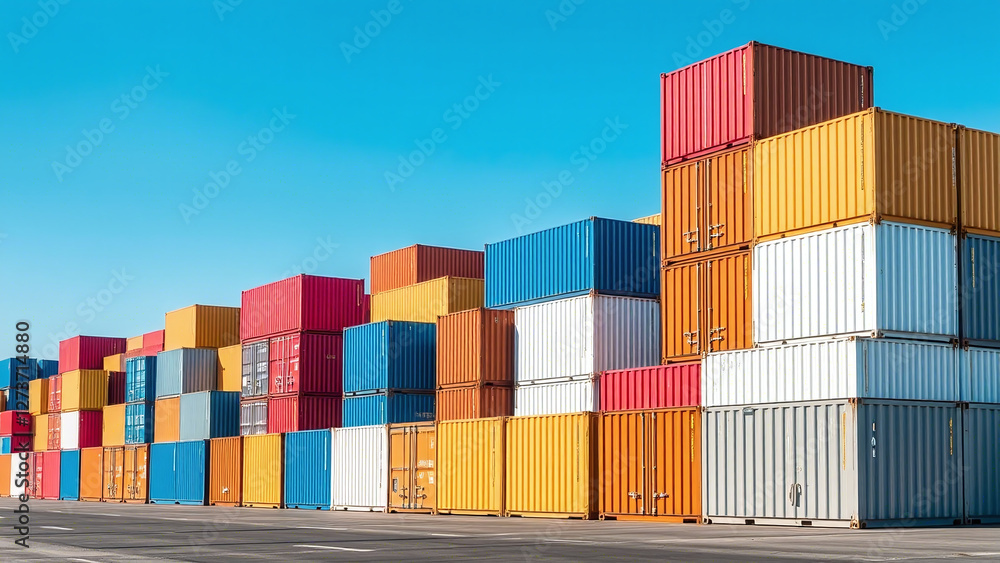 Multi-Colored Containers in Port: Symmetrical and Orderly