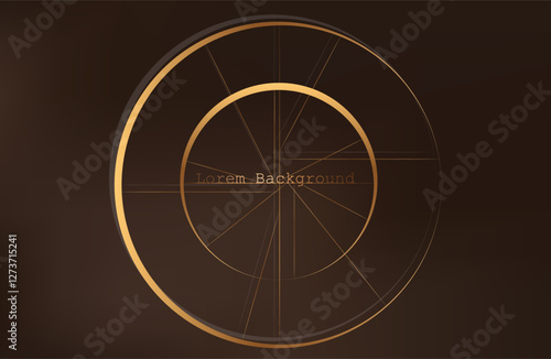 
Premium background design with mocha mousse line pattern (texture) in luxury pastel colour. Abstract horizontal vector template for business banner.dark brown background with golden brown circles.