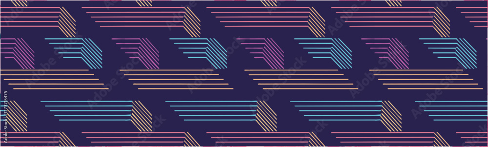 Obraz premium Simple abstract geometric pattern vector background