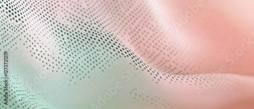 Edo Komon tiny dots pattern in pale pink and sage green, subtle and intricate Japanese textile texture