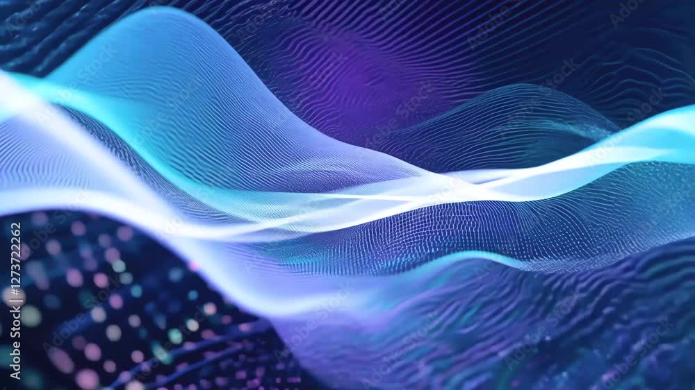 Colorful abstract waves flowing in harmony Colorful abstract waves flowing in harmony