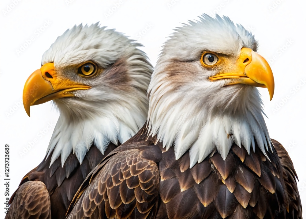 Majestic Bald Eagles: High-Resolution Candid Photos on White Background – Perfect for Nature & Wildlife Projects Majestic Bald Eagles: High-Resolution Candid Photos on White Background – Perfect for Nature & Wildlife Projects