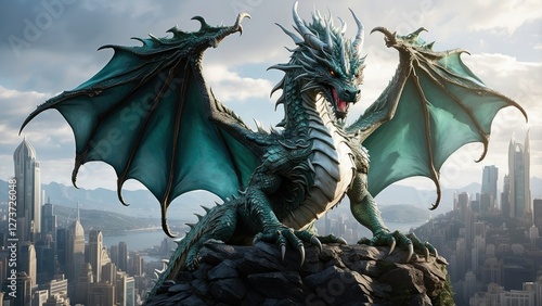 Fantastic detailed dragon