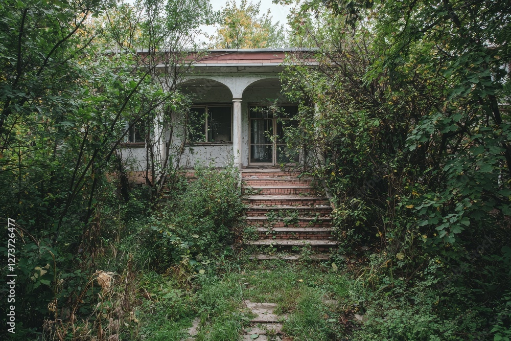 A portion of the rundown Volga river station in Tver, captured just days prior to its collapse in 2017, Russia A portion of the rundown Volga river station in Tver, captured just days prior to its collapse in 2017, Russia