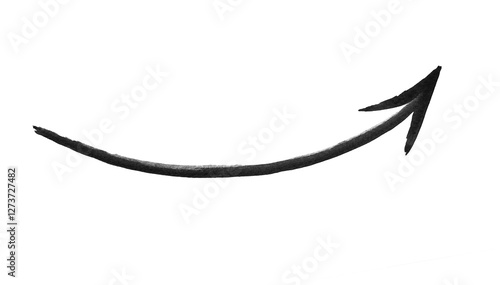 Black arrow isolated on white background