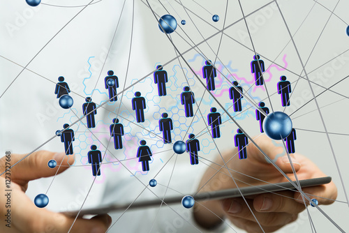 Abstract technology group a...