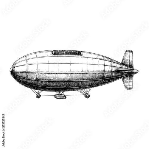 Vintage airship aircraft vintage vintage airship vector