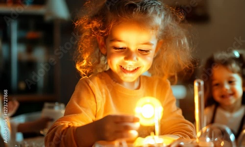 Young children explore science with hands-on experiments in a playful environment