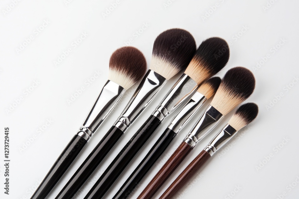 Variety of makeup brushes for beauty enthusiasts Variety of makeup brushes for beauty enthusiasts