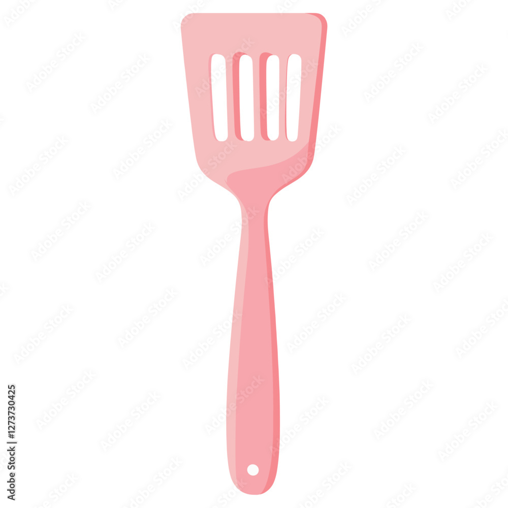 Kitchen spatula design pink flat vector Kitchen spatula design pink flat vector