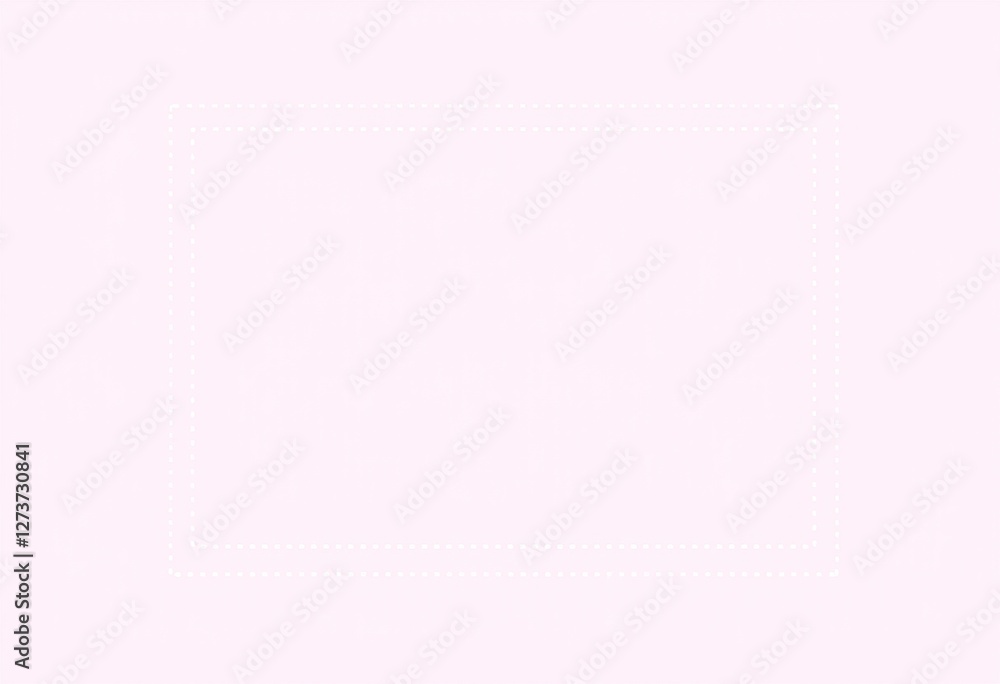 A simple white dotted frame on a light purple background A simple white dotted frame on a light purple background