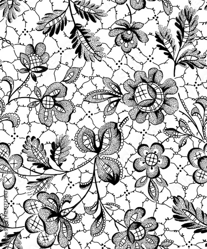 seamless pattern with flowers