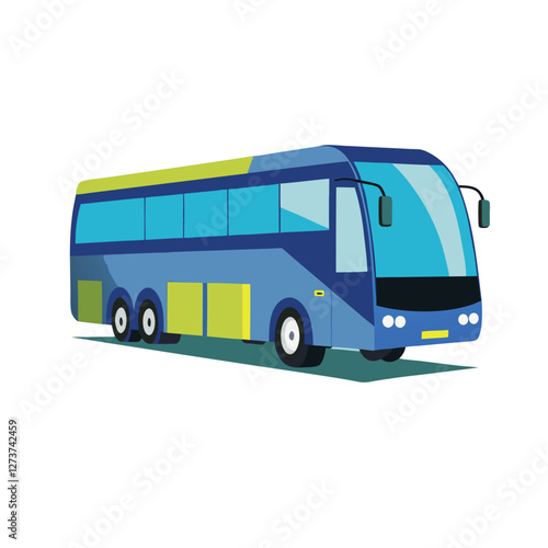 bus isolated on white background