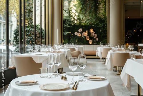 Wallpaper Mural High-end tableware creates a stunning table setting in a restaurant Torontodigital.ca