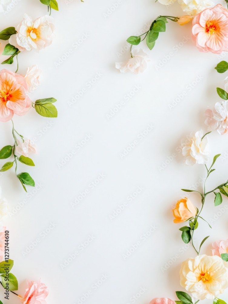 Contemporary Floral Flatlay Mixed Blossoms and Leaf Accents on Soft Surface - Fresh Botanical Designs for Event Decor and Creative Styling in the Celebratory Industry Contemporary Floral Flatlay Mixed Blossoms and Leaf Accents on Soft Surface - Fresh Botanical Designs for Event Decor and Creative Styling in the Celebratory Industry